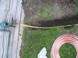 Propane tank installation 2010
